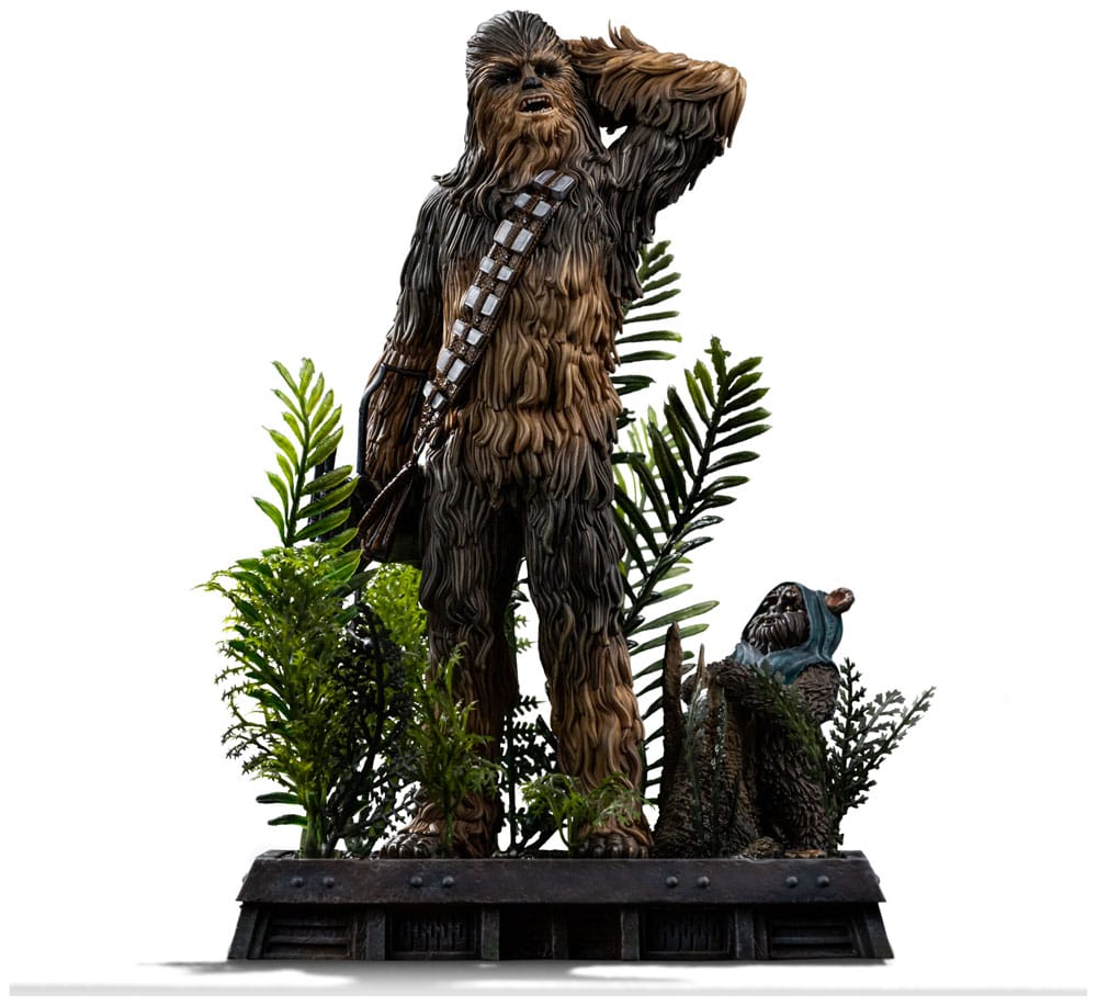 PRE ORDINE - Star Wars Episode VI Art Scale Statue 1/10 Chewbacca and Tokkat 22 cm