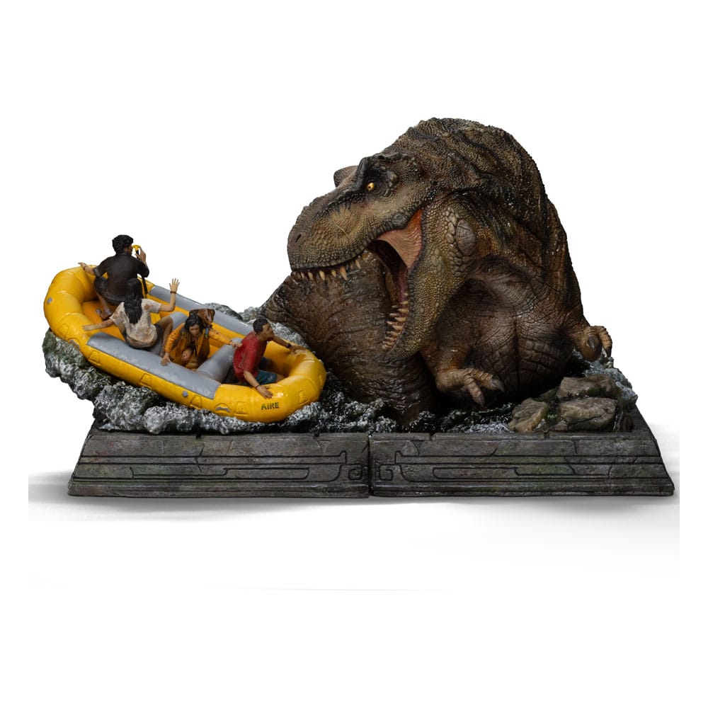 PRE ORDINE - Jurassic World: Rebirth Demi Art Scale Statue 1/20 T-Rex River Attack 22 cm