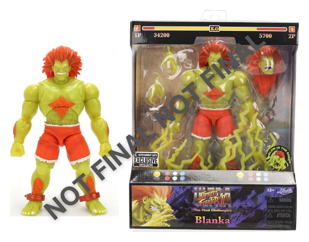 PRE ORDINE - Street Fighter Action Figure II Blanka GID 19 cm
