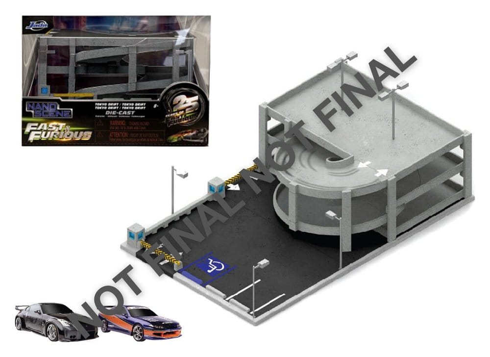 PRE ORDINE - Fast & Furious Nano Scene Diorama Tokyo Drift Garage