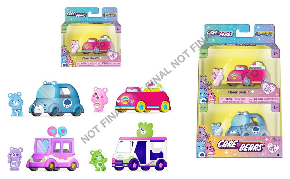 PRE ORDINE - Care Bears Diecast Vehicles 1/55 Wave 1 Assortment (8)