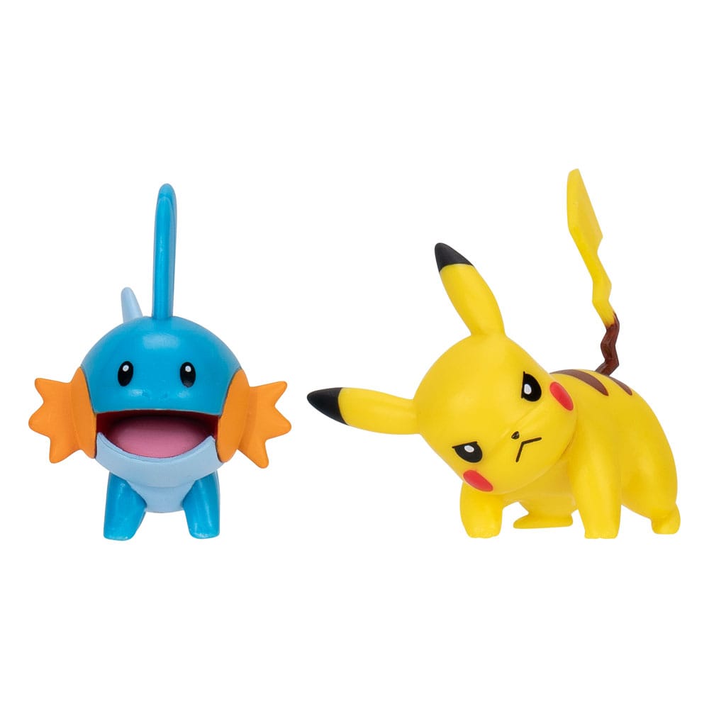 PRE ORDINE - Pokémon First Partner Battle Figure Set Figure 2-Pack Mudkip & Pikachu #4
