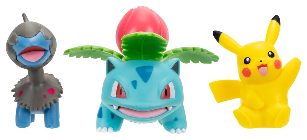 PRE ORDINE - Pokémon Battle Figure Set Action Figures Pikachu, Deino & Ivysaur (3-Pack)