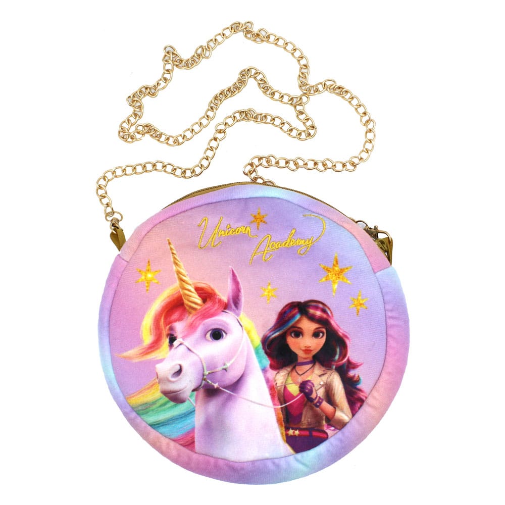 PRE ORDINE - Unicorn Academy Plush Shoulder Bag Round