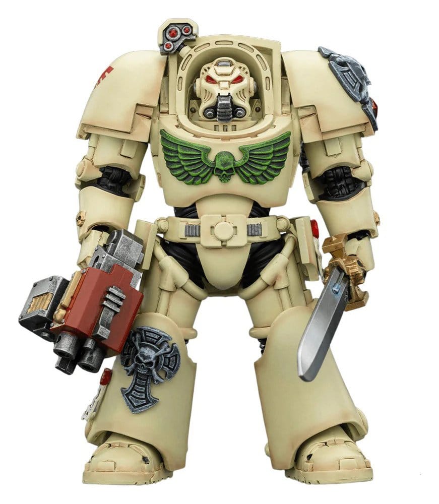 PRE ORDINE - Warhammer 40,000 Action Figure Dark Angels Deathwing Terminator 1 with Power Sword and Storm Bolter 14 cm