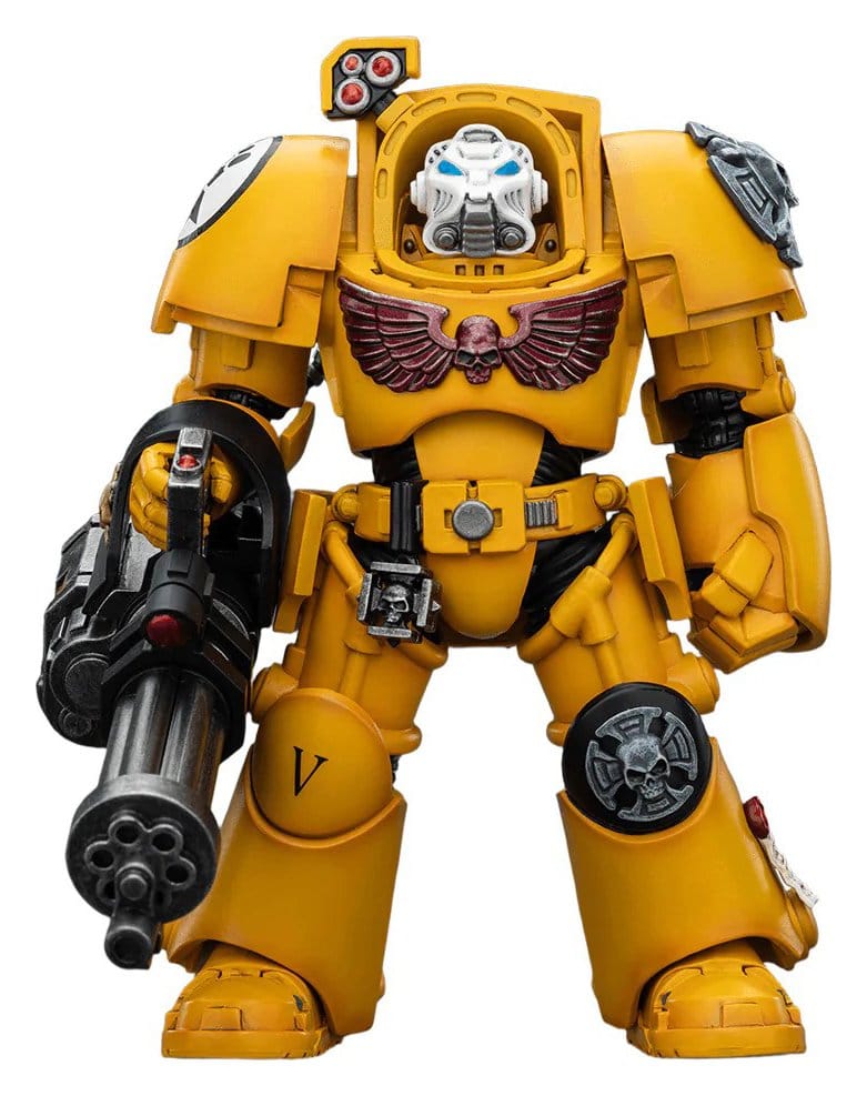 PRE ORDINE - Warhammer 40,000 Action Figure Imperial Fists Terminator 3 with Power Fist and Assault Cannon 14 cm