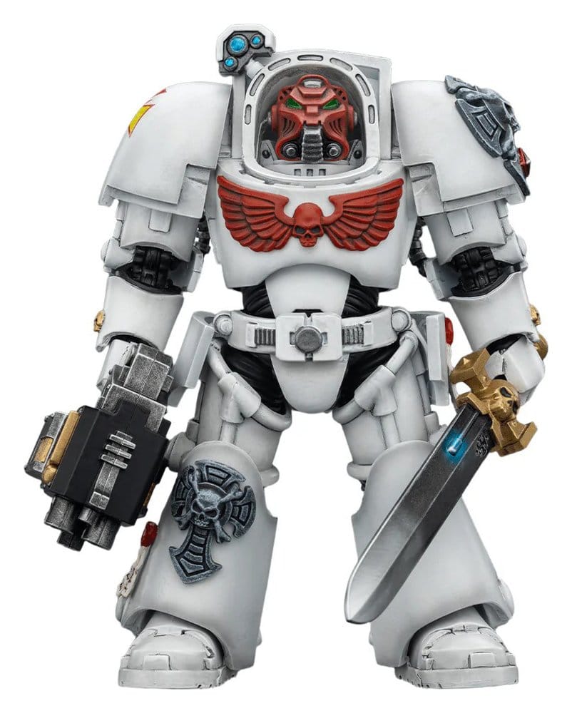 PRE ORDINE - Warhammer 40,000 Action Figure White Scars Terminator 1 with Power Sword and Storm Bolter 14 cm