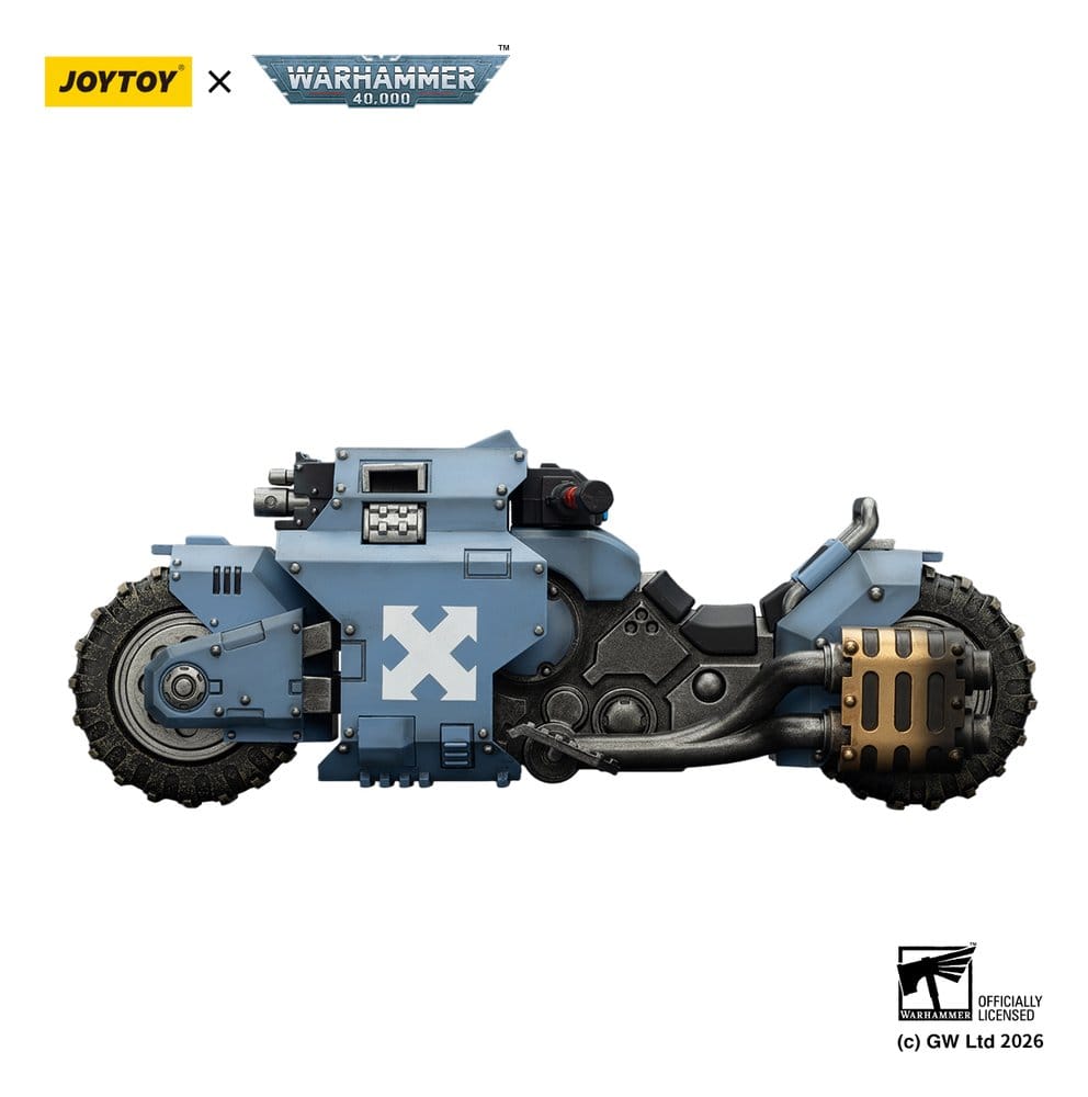 PRE ORDINE - Warhammer 40,000 Raider-pattern Combat Bike Space Wolves with twin-linked bolt rifles 22 cm