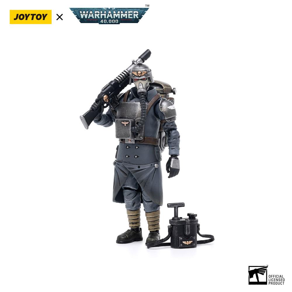 PRE ORDINE - Warhammer 40k Action Figure 1/18 Death Korps of Krieg Veteran Squad Guardsman Demolitions Specialist 10 cm