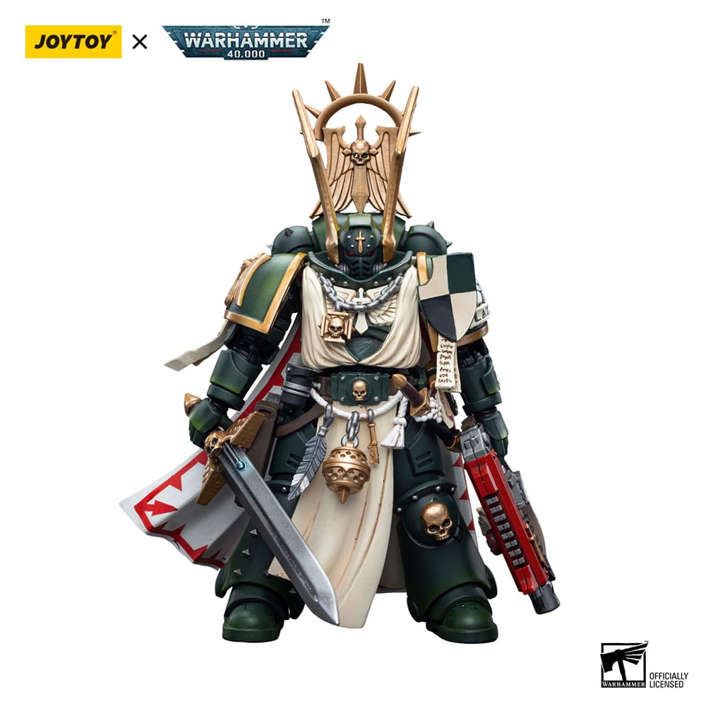 PRE ORDINE - Warhammer 40k Action Figure 1/18 Dark Angels Master Lazarus 12 cm