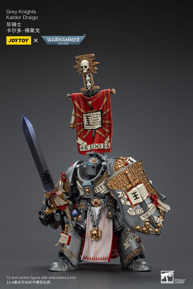 PRE ORDINE - Warhammer 40k Action Figure 1/18 Grey Knights Kaldor Draigo 14 cm