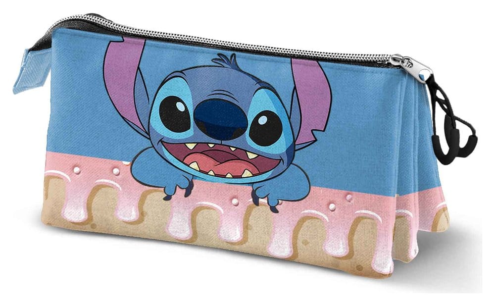 Lilo & Stitch Triple Pencil case Cake Blue