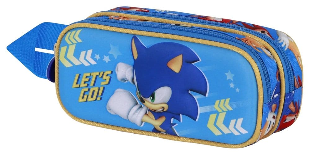 PRE ORDINE - Sonic - The Hedgehog 3D Double Pencil case SEGA Go Blue