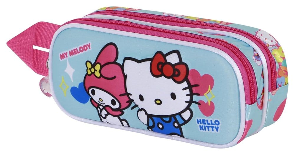 PRE ORDINE - Sanrio 3D Double Pencil case Hello Kitty Friendship Blue