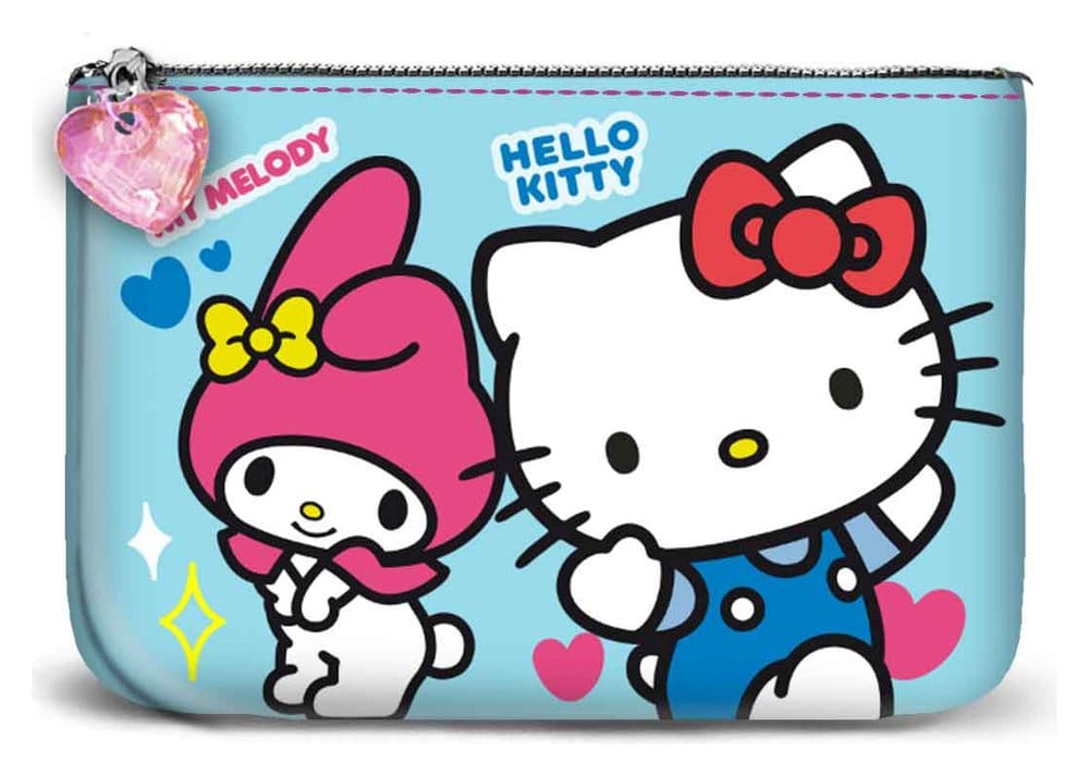 PRE ORDINE - Sanrio Small Square Coin Purse Hello Kitty Friendship Blue