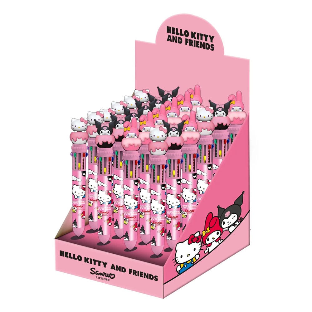 PRE ORDINE - Hello Kitty Multicoloured ball pen Display (24)