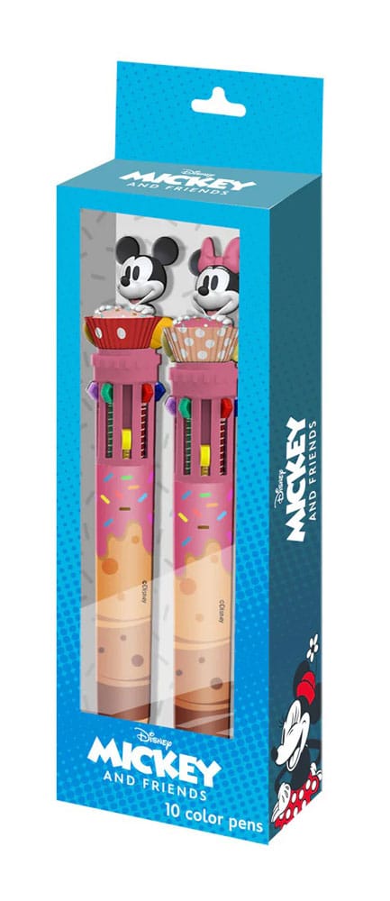 PRE ORDINE - Mickey & Minnie Multicoloured ball pens 2-Pack