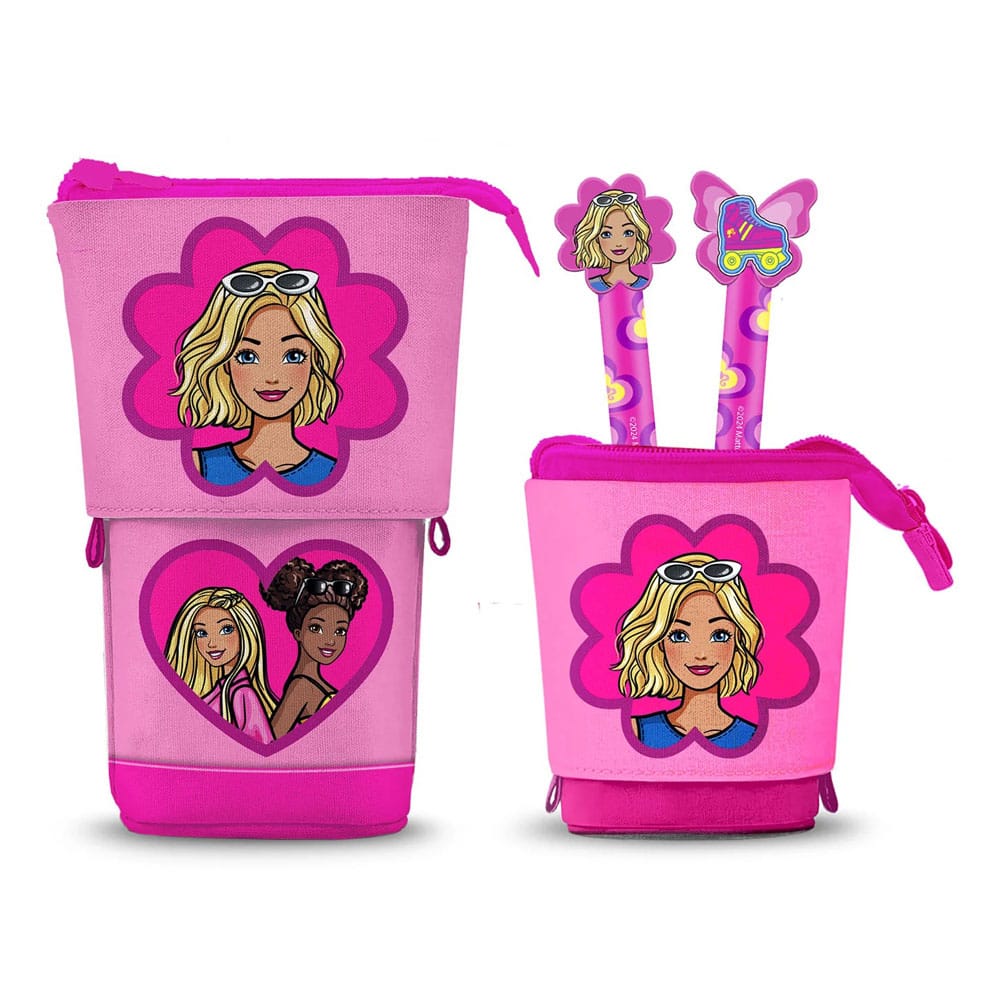 PRE ORDINE - Barbie Pop Up Pencil Case with 2 Erasable Gel Pens