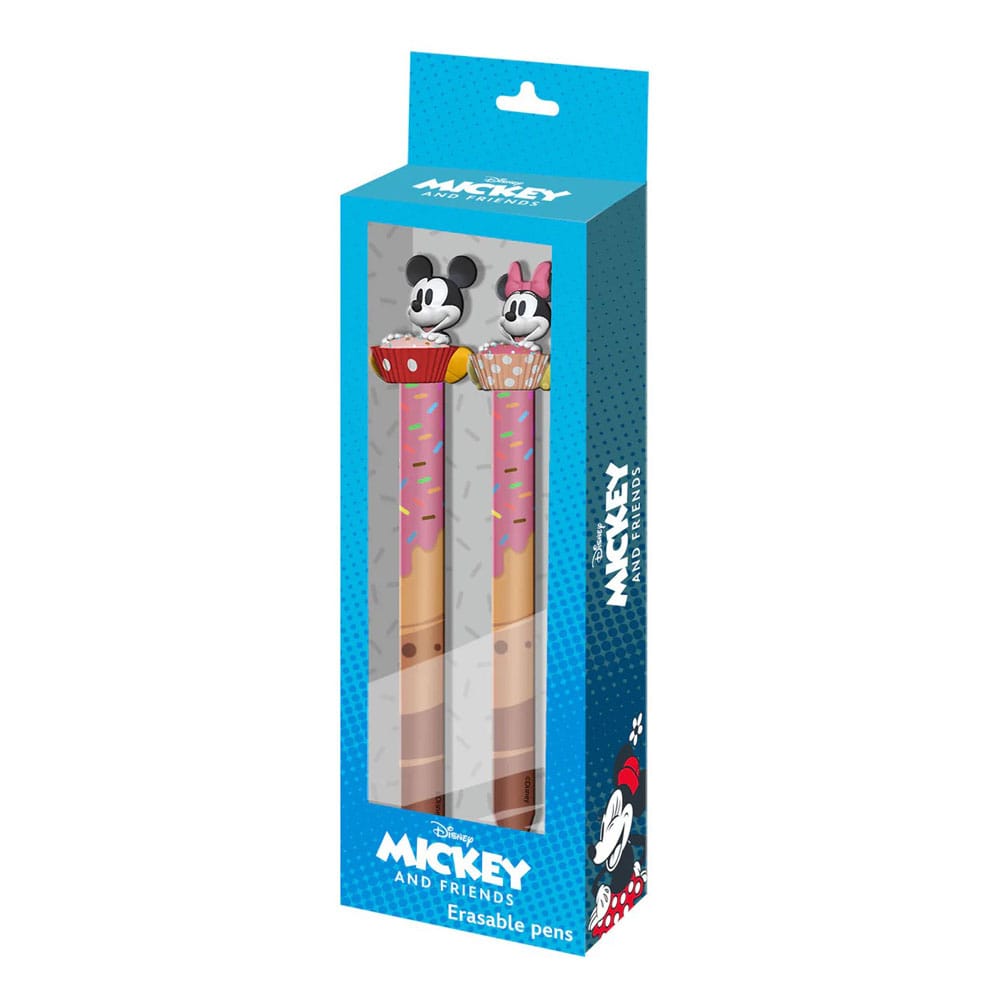 PRE ORDINE - Mickey & Minnie Erasable Gel Pens 2-Pack