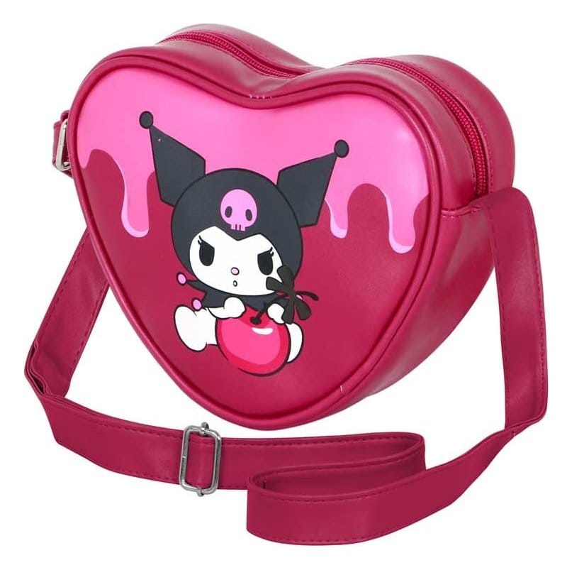 PRE ORDINE - Sanrio Casual Heart Shoulder Bag Kuromi Cherry