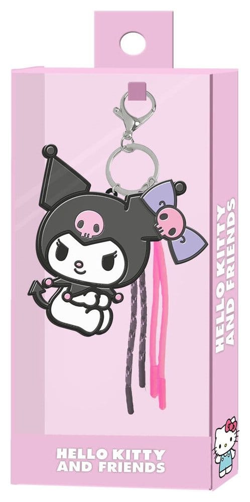 PRE ORDINE - Sanrio Charm Keyring Kuromi Face