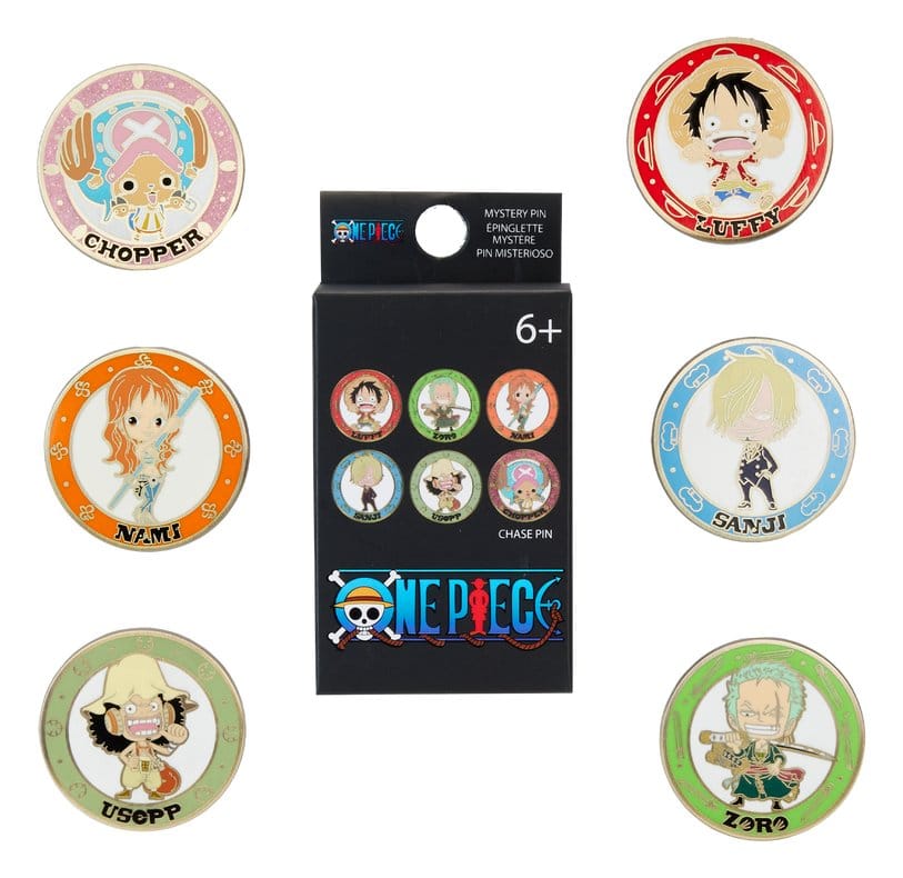 PRE ORDINE - One Piece by Loungefly Enamel Pins Chibi Blind Box Assortment (12)