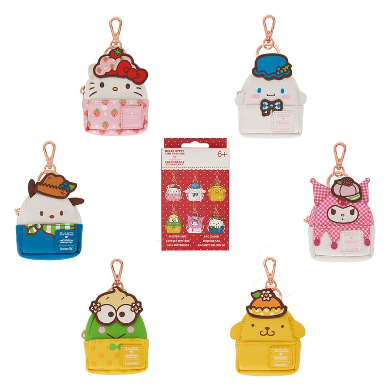 PRE ORDINE - Sanrio by Loungefly Keychains Mini Backpack Strawberry Shortcake Blind Box Assortment (15)