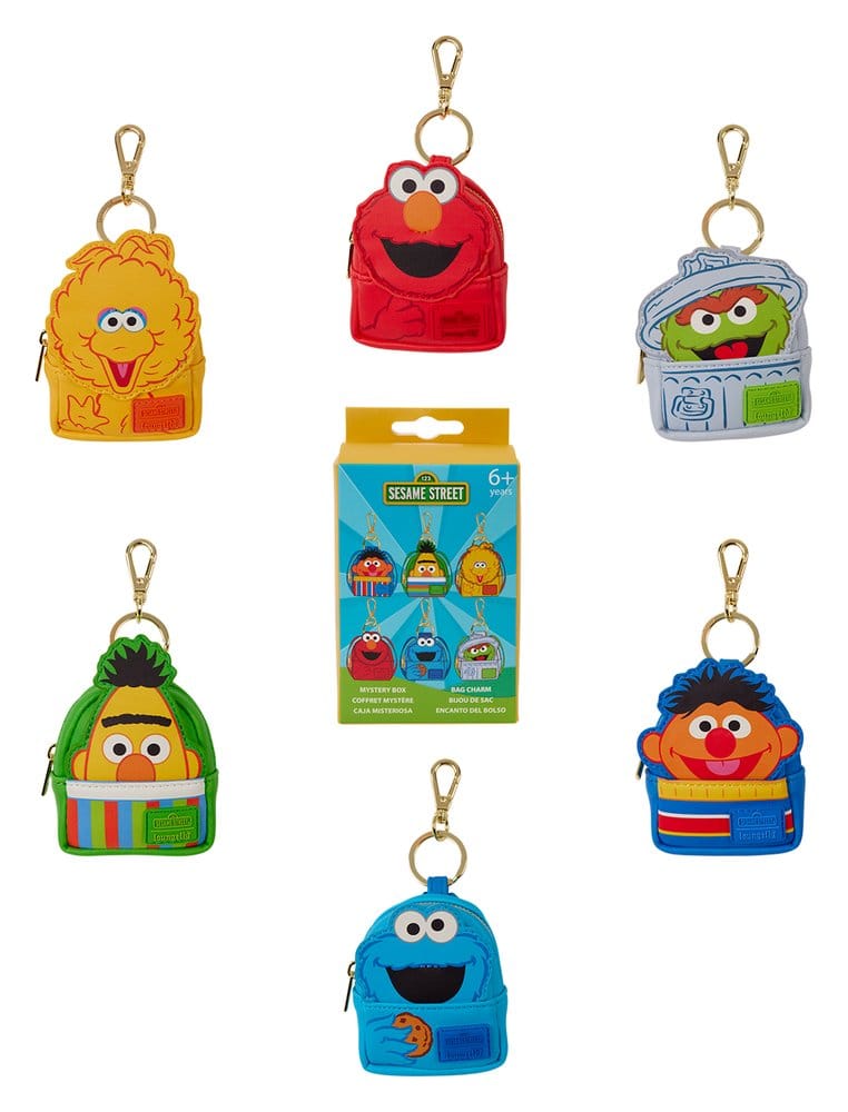 PRE ORDINE - Sesame Street by Loungefly Keychains Mini Backpack Blind Box Assortment (15)