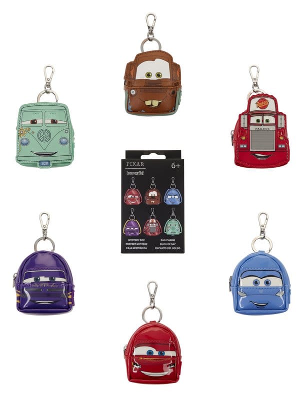 PRE ORDINE - Cars by Loungefly Keychains Mini Backpack 20th Anniversary Blind Box Assortment (15)