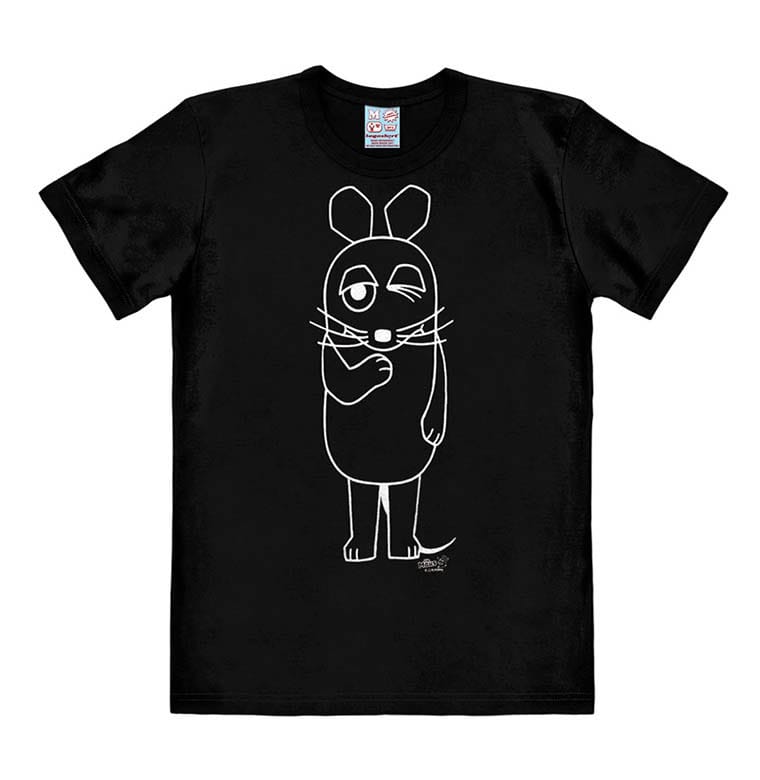 Die Sendung mit der Maus (The Show with the Mouse) Easy Fit T-Shirt Outline Size XL