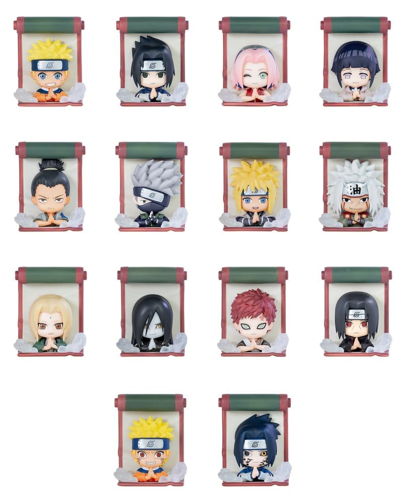 PRE ORDINE - Naruto 3D Magnet Secret Ninja Scroll Series Blind Box Display (12)