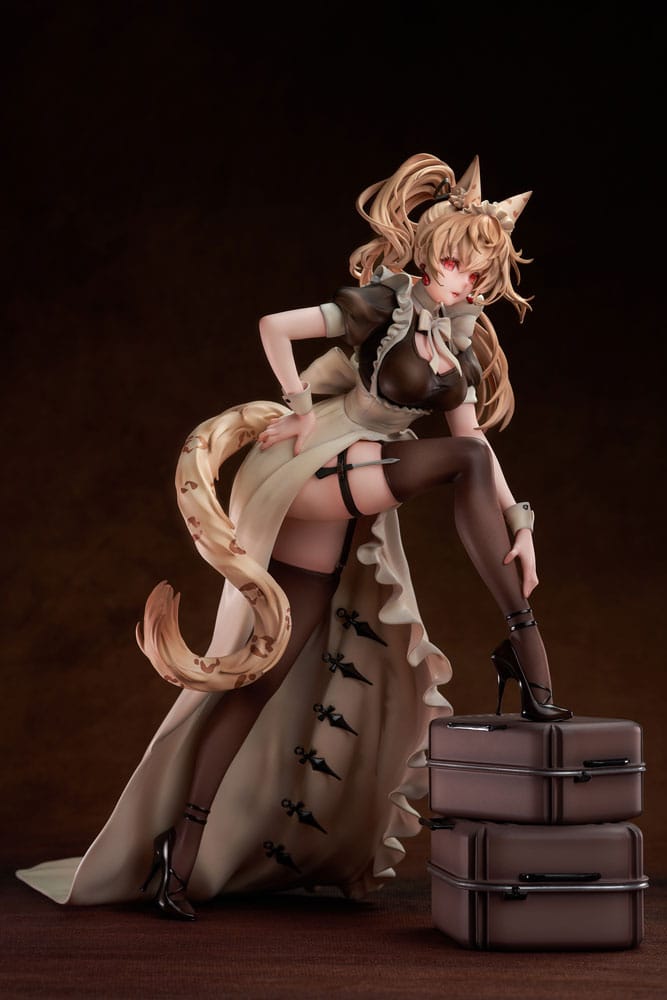 PRE ORDINE - Original Character PVC Statue 1/7 Battle Maid Different Species Leopard Cat Maria Deluxe Edition 24 cm