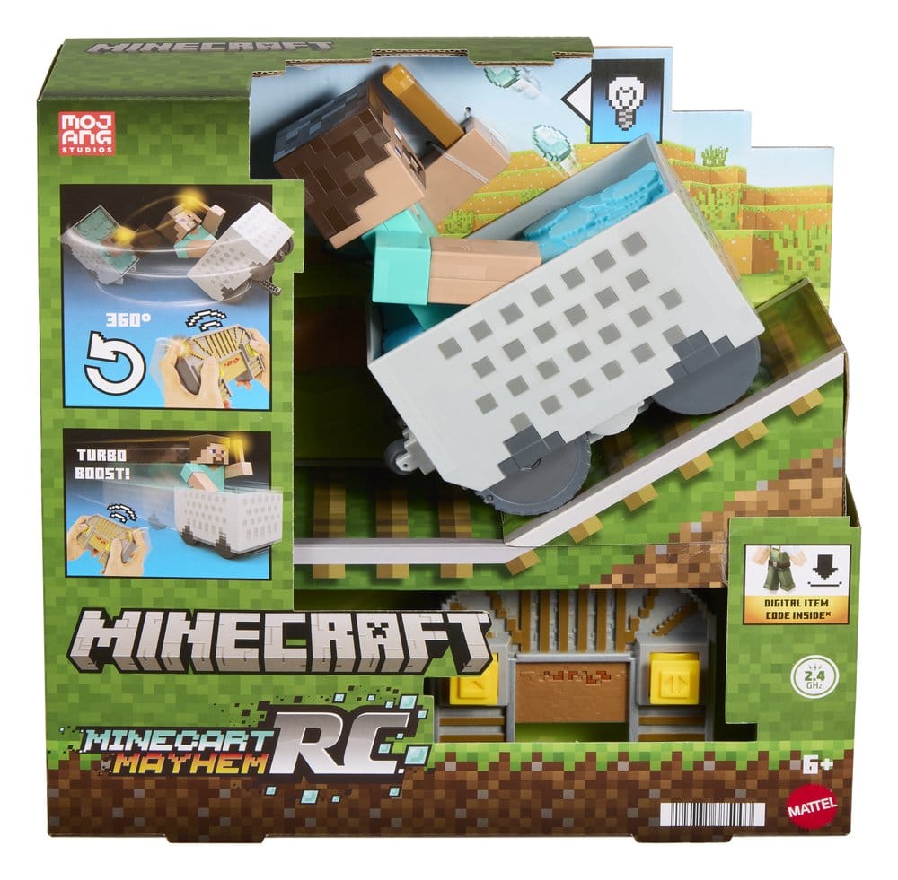 PRE ORDINE - Minecraft RC Vehicle Steve in Minecart