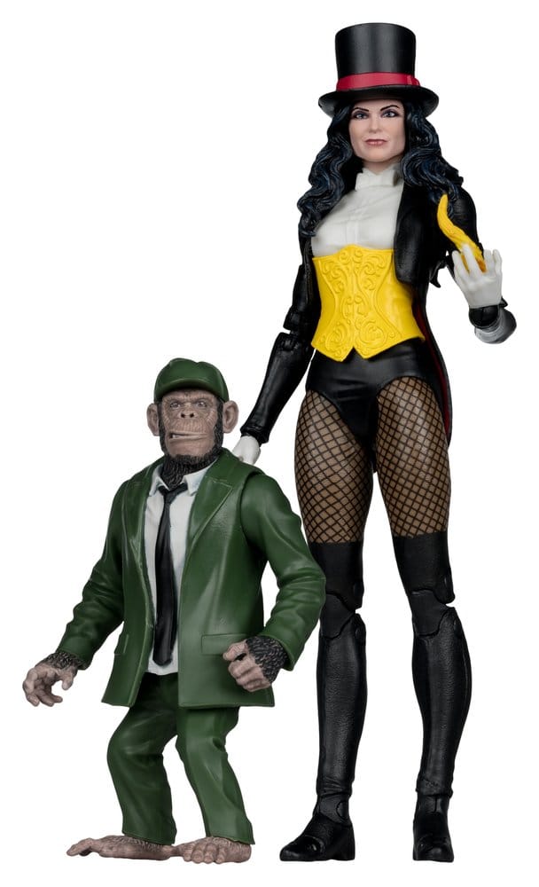 PRE ORDINE - DC Multiverse McFarlane Action Figure Zatanna with Detective Chimp Collector Edition #53 18 cm