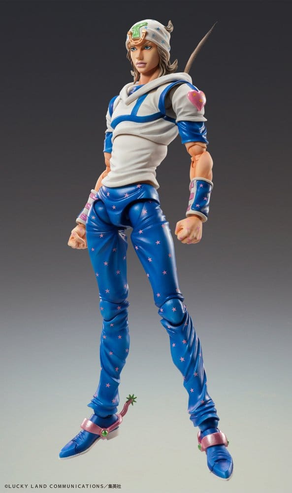 PRE ORDINE - JoJo's Bizarre Adventure Part 7: Steel Ball Run Super Chozokado Action Action Figure Johnny Joestar 15 cm