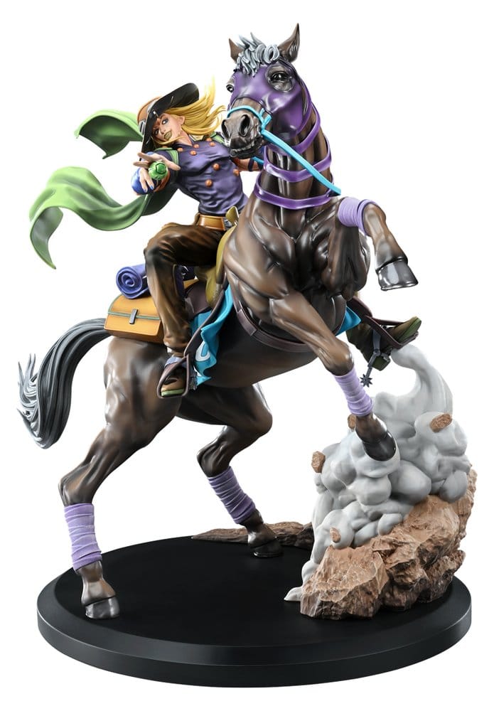 PRE ORDINE - JoJo's Bizarre Adventure: Steel Ball Run Figure Gyro Zeppeli & Valkyrie 31 cm