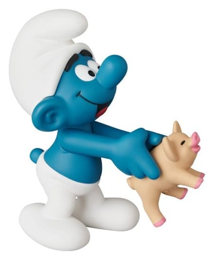 PRE ORDINE - The Smurfs UDF Mini Figure Smurf with Pig 8 cm