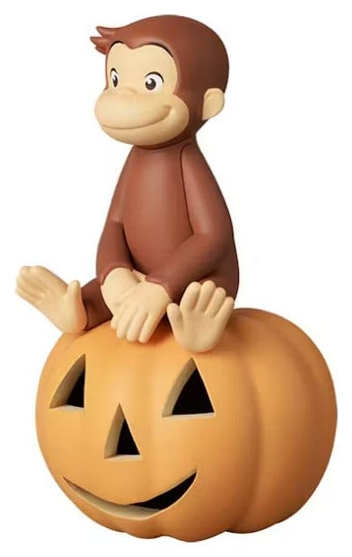 PRE ORDINE - Curious George UDF Mini Figure w/Pumpkin 6 cm