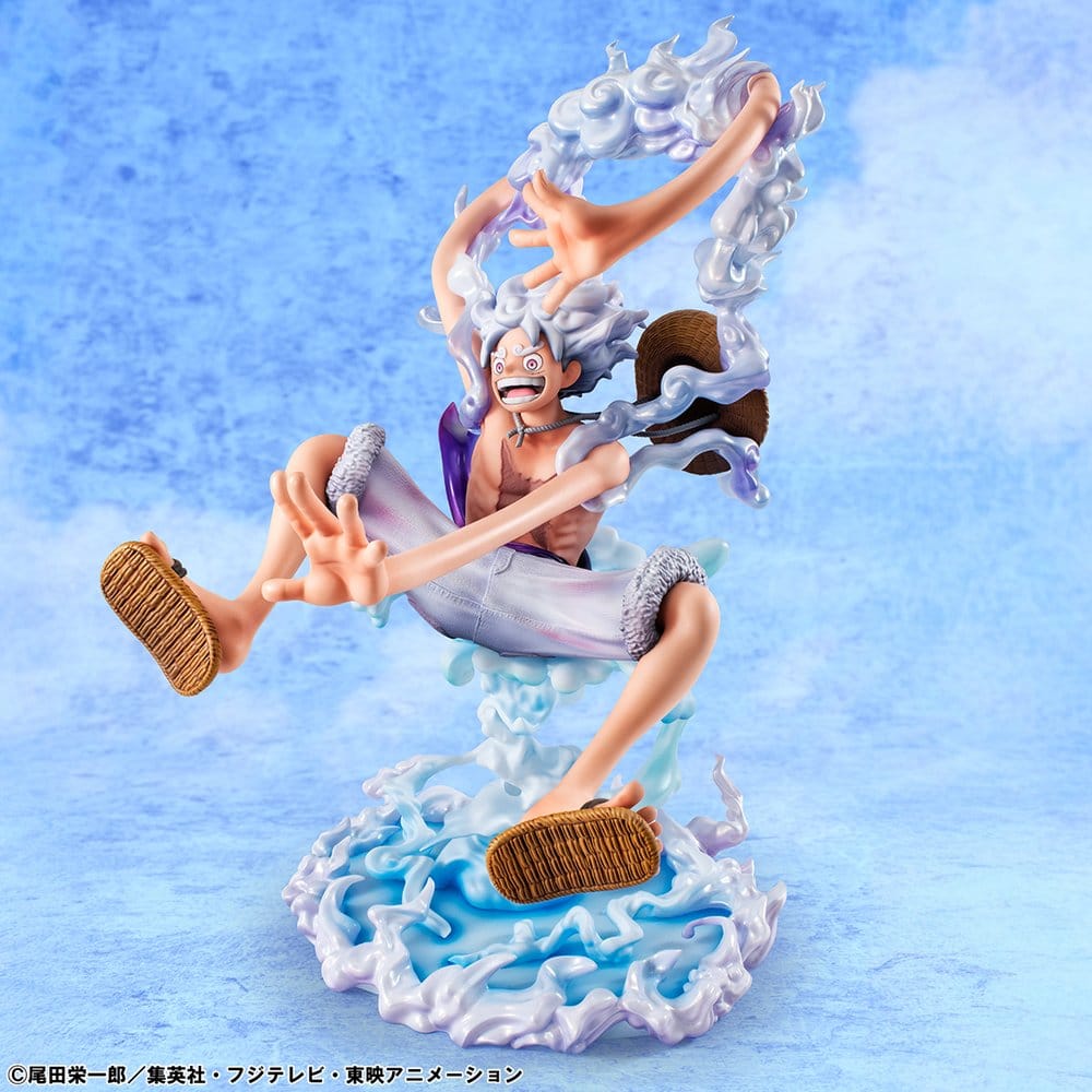 PRE ORDINE - One Piece Portrait.Of.Pirates PVC Figure "Evolutionary History" Monkey D. Luffy "Gear Fifth" 26 cm