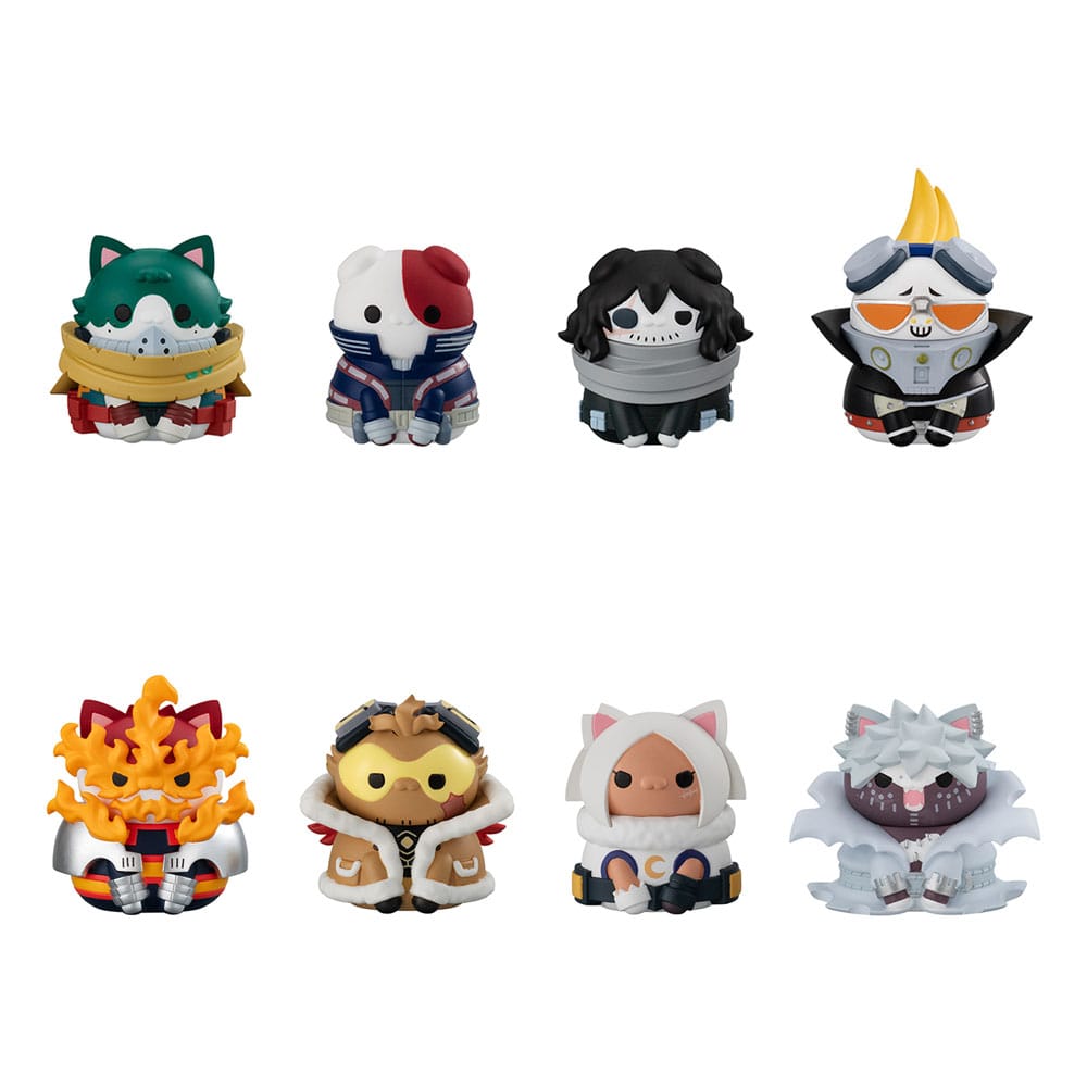 PRE ORDINE - My Hero Academia Mega Cat Project Mini Figures Heroaca Cats No.01 3 cm Blind Box Assortment (8) (Repeat)