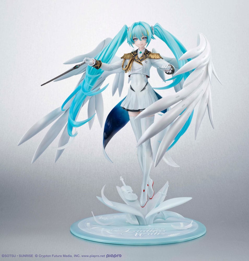 PRE ORDINE - Mobile Suit Gundam x Hatsune Miku Lucrea PVC Statue Hatsune Miku x Wing Gundam Zero EW 45th Anniversary 27 cm