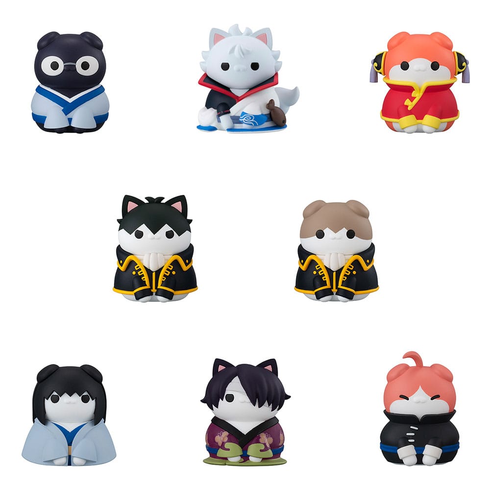 PRE ORDINE - Gintama Mega Cat Project Nyantama Go Meow-Meow Edition! Trading Figures 3 cm Assortment (8)