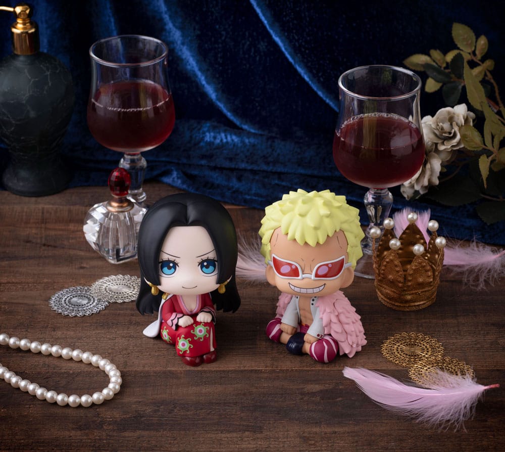 PRE ORDINE - One Piece Look Up PVC Statue Boa Hancock & Donquixote Doflamingo Set (with gift) 11 cm