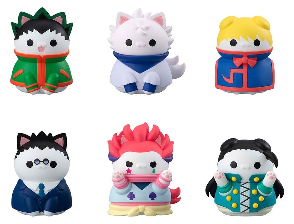 PRE ORDINE - Hunter x Hunter Mega Cat Project Mini Figures Nyanter x Nyanter Hunter x Cat 3 cm Blind Box Assortment (8)