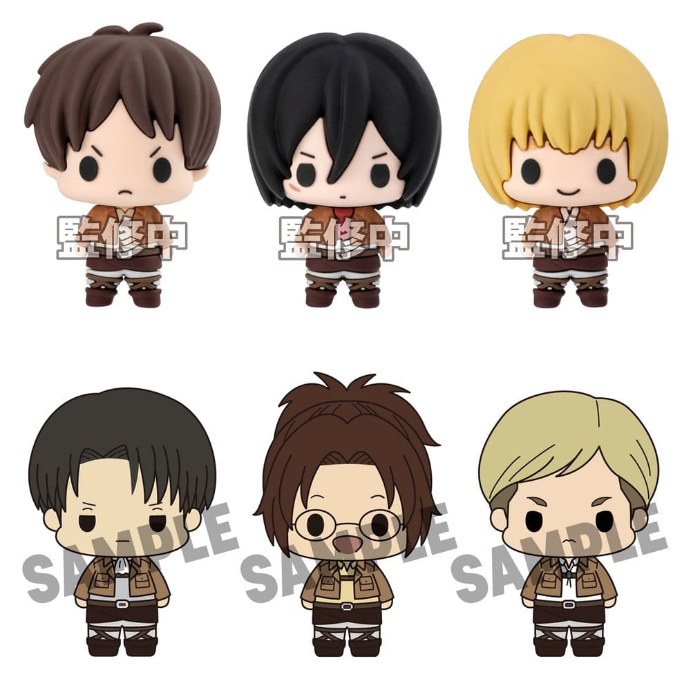PRE ORDINE - Attack on Titan Chokorin Collection Mini Figures 5 cm Blind Box Display (6)