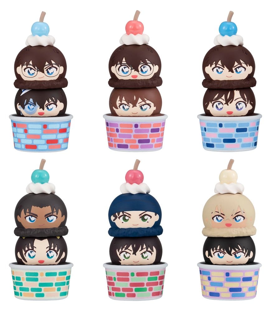 PRE ORDINE - Detective Conan Tsumichen Stack up & Change Mini Figures 8 cm Blind Box Assortment (6) (with gift)