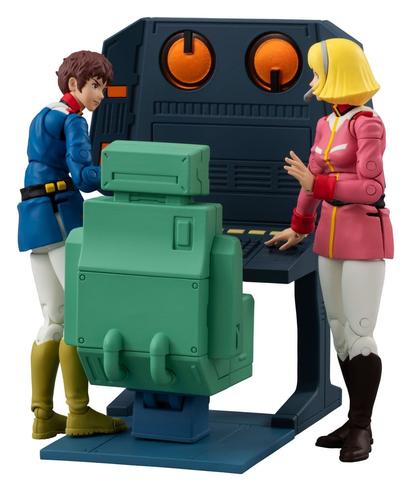 PRE ORDINE - Mobile Suit Gundam G.M.G. Collection EX Diorama White Base Bridge Radio Operator Desk Set 10 cm (with gift)