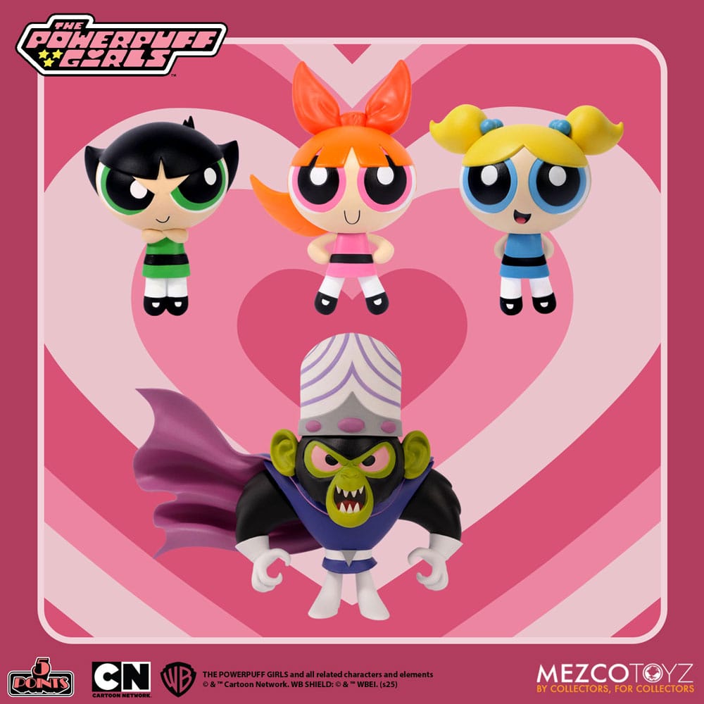 PRE ORDINE - The Powerpuff Girls Christmas Vacation 5 Points Action Figures 10 cm Assortment (16)