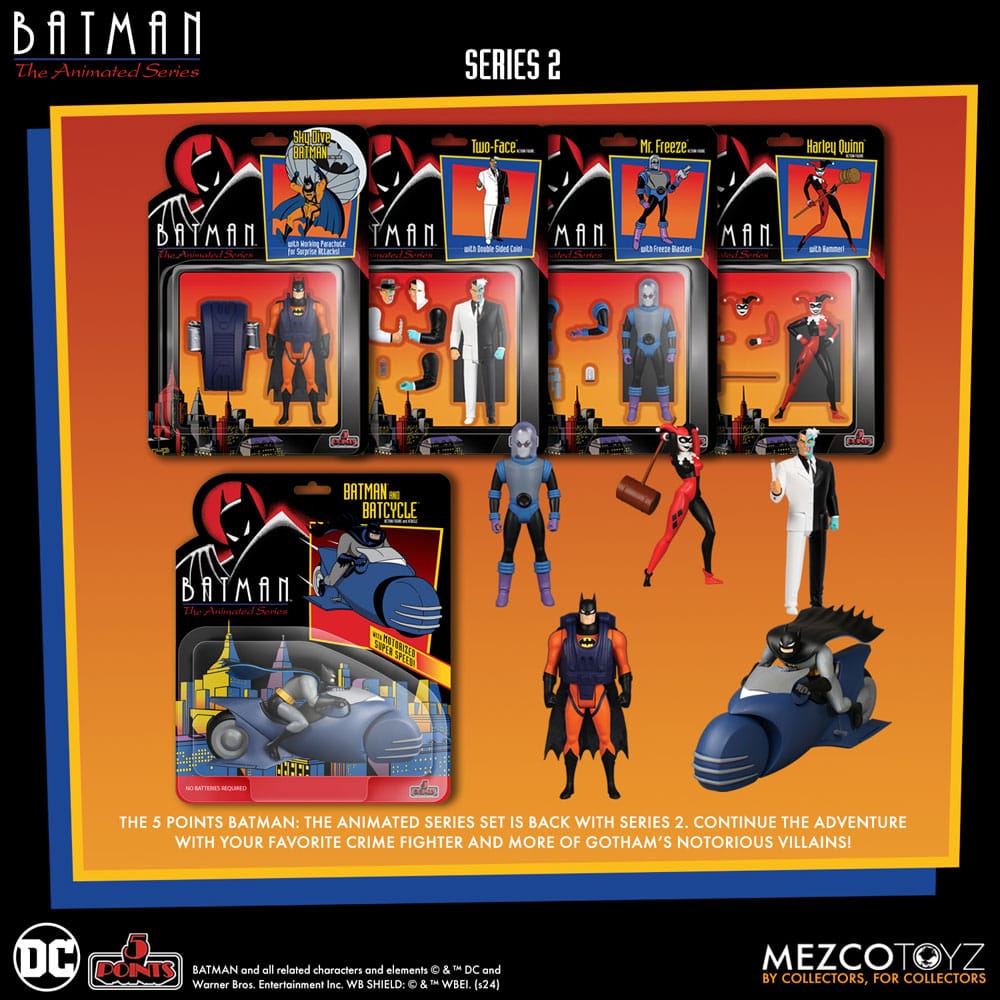 PRE ORDINE - Batman: The Animated Series 2 5 Points Action Figures Deluxe Box Set 9 cm