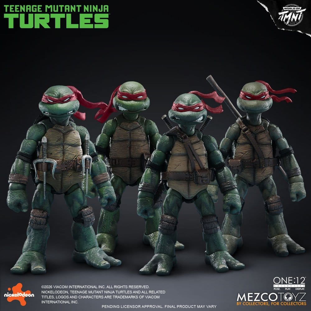 PRE ORDINE - Teenage Mutant Ninja Turtles One:12 Collective Action Figures 1/12 Boxed Set 17 cm